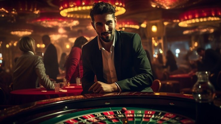 Pemain Live Casino menikmati sensasi permainan interaktif di perangkat mereka dengan antarmuka modern